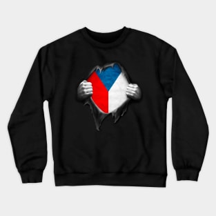 Czech Republic Flag. Proud Czech Crewneck Sweatshirt